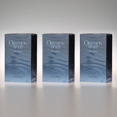 3x Calvin Klein Obsession Night Men EDT 125ml