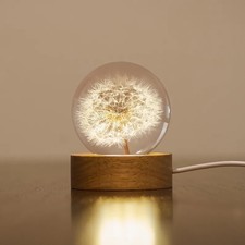 3D Solar System Crystal Ball 60Mm Gifts with Laser Engraved Model