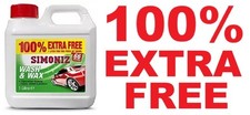 1 x Simoniz Wash And Wax Care 1L Litre Car Shampoo Shine Cleans And Protects