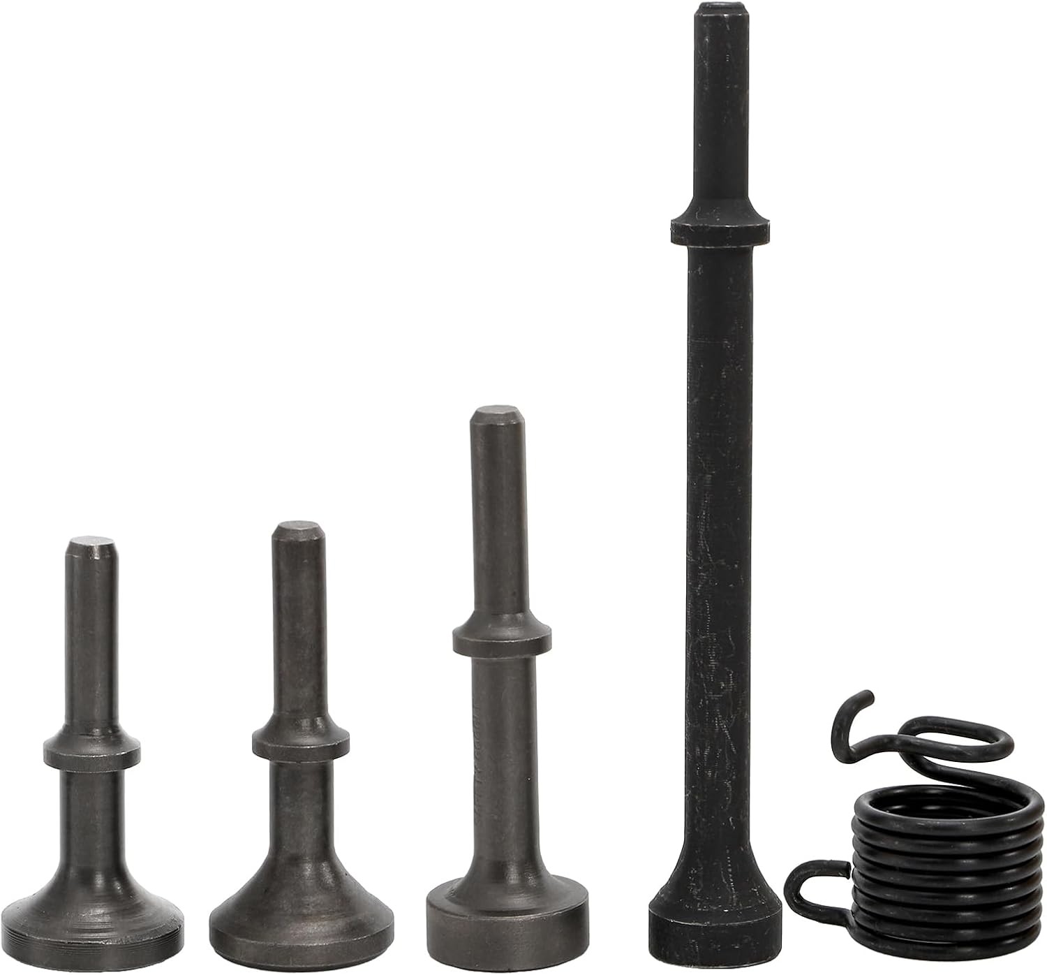 Air Hammer Attachments for Pneumatic Tools Air Chisel Bits 0.401" Shank +Spring