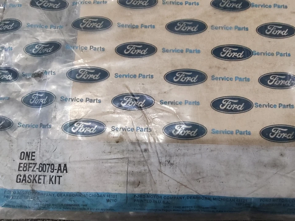 Juego de juntas de culata Ford #E8FZ-6079-AA 85-90 Escort 86-88 EXP 85-87 Lynx 1,9 L Nuevo de Lote Antiguo Foto 3 de 4