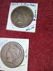 Lot Of 4 Silver Peace Dollars