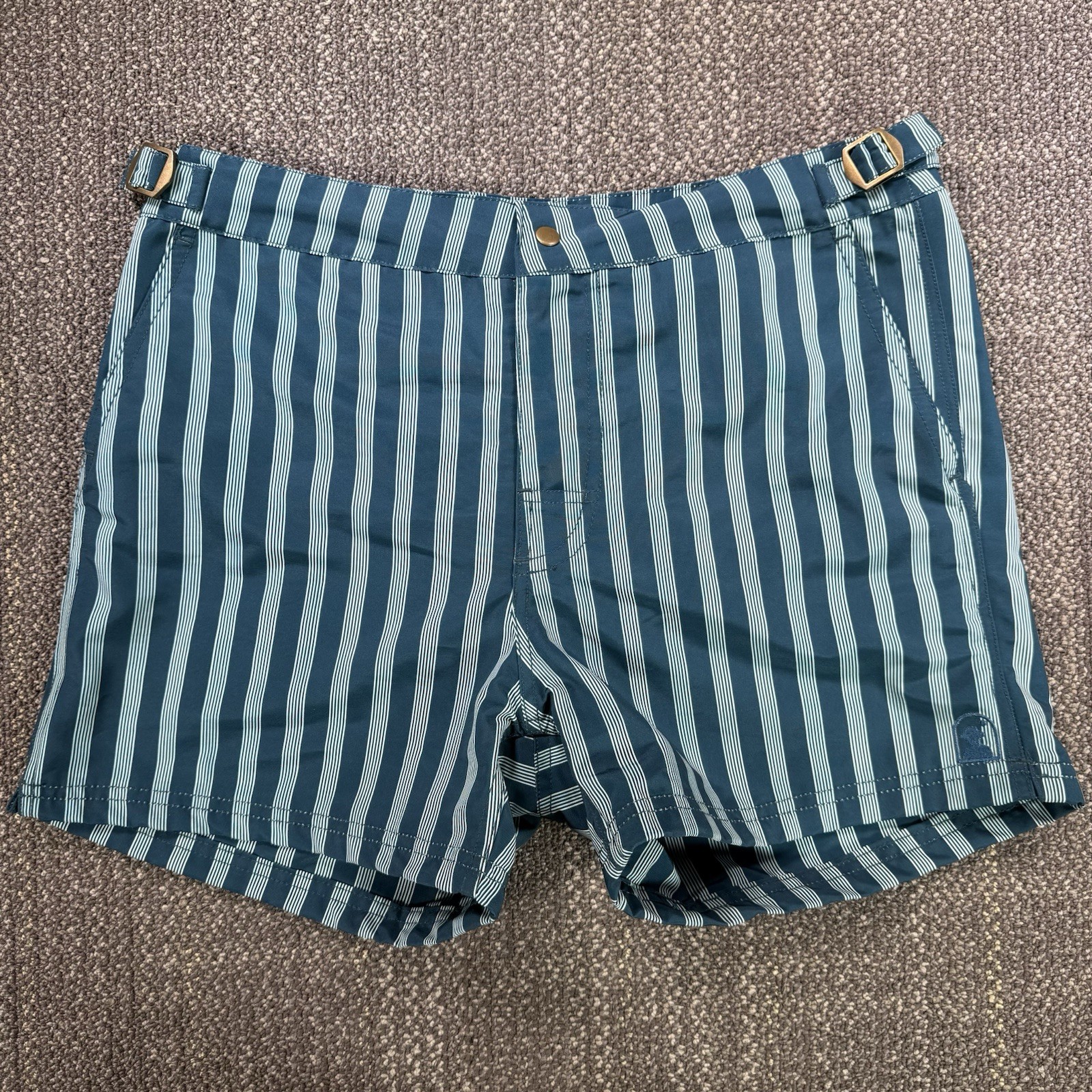 Pantalón Corto Dandy Del Mar Mallorca Natación Paseo Para Hombre 28 Ajuste 30 Rayas Board Short