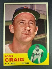 1963 Topps - Roger Craig #197 - New York Mets - VG/EX