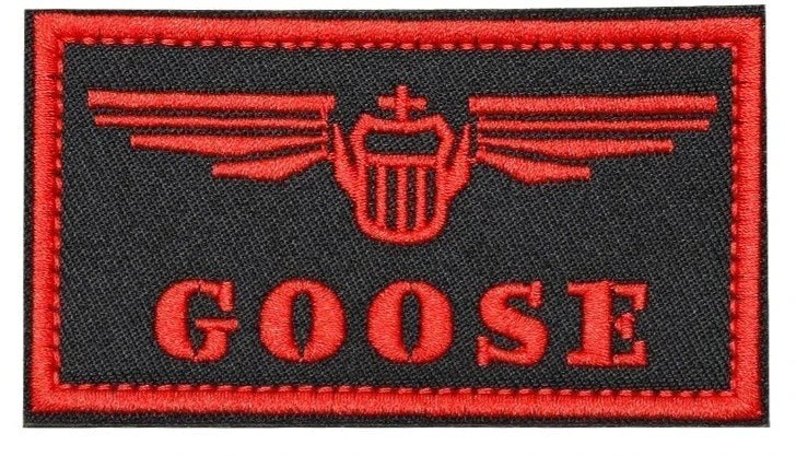 Nick Bradshaw Goose Top Gun Blue Red Patch Flight Suit Halloween Tactical Costume