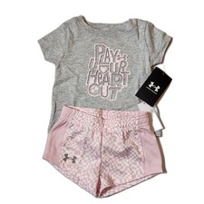 Under Armour Toddler Outfit 12M Tee Shorts NEW