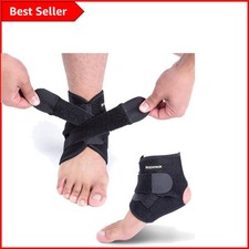 Customizable Compression Ankle Brace - Breathable Support for Active Lifestyles