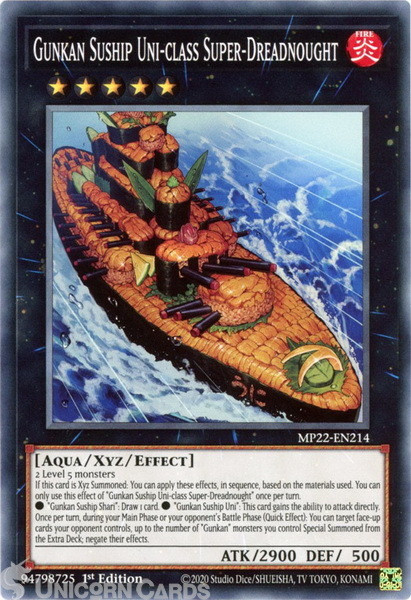 MP22-EN214 Gunkan Suship Uni-class Super-Dreadnought Common 1st Edition Mint YuG
