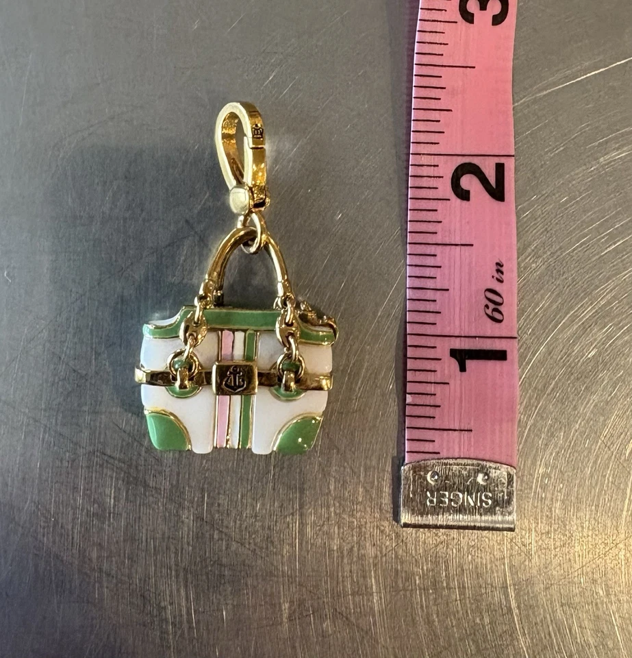 JUICY COUTURE зеленый и розовый эмали Дамская сумка подвеска (поставляется подарок в упаковке) - Изображение 2 из 4