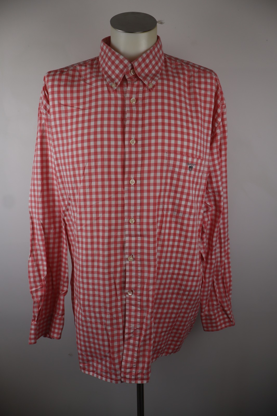 GANT CAMICIA UOMO TG 2XL MAN CASUAL VINTAGE SHIRT COTONE COTTON ITALY