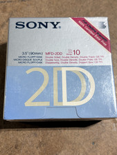 Sony MFD-2DD 3.5 Inch Micro Floppy Disk Double Density 10-Pack