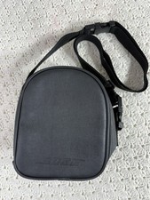 BOSE Black Leather Bag Quietcomfort Headphones Travel Case Authentic OEM