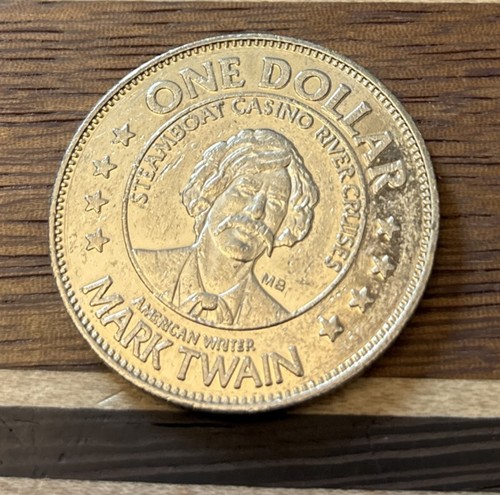 Steamboat Casino River Cruises Diamond Lady Mark Twain One Dollar Casino Token