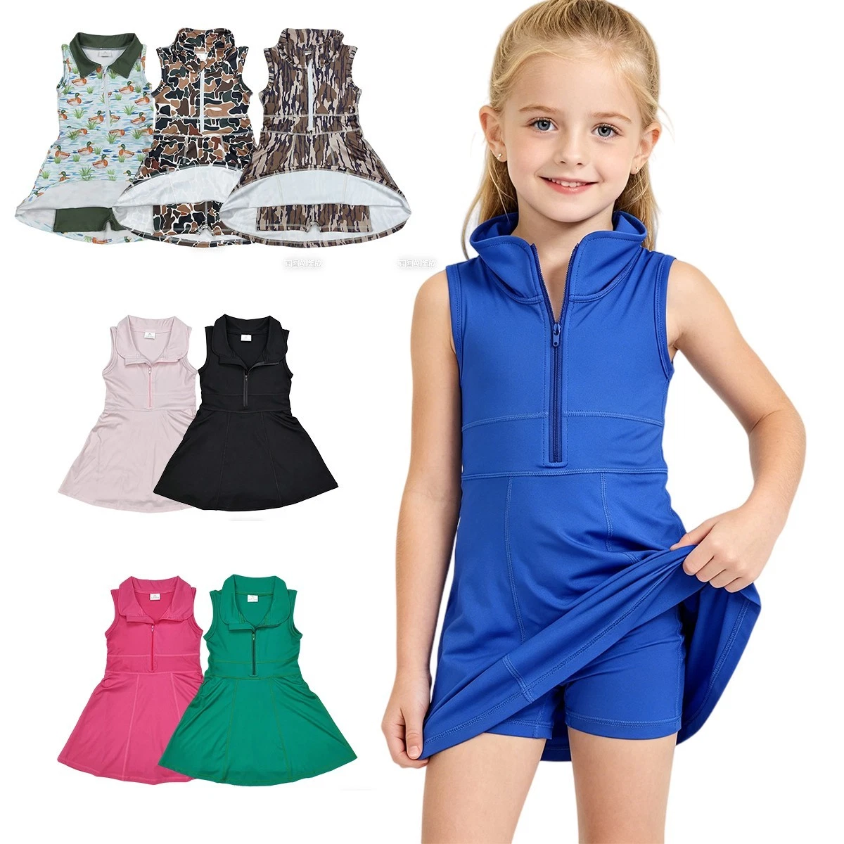 Sibling Baby Girls Athletic Zip Active Wear Work Out Dresses
Opens in a new window or tab