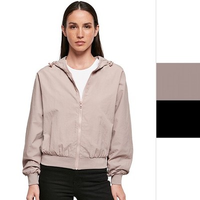 Build Your Brand Ladies' Crinkle Batwing Jacket BY182 Damen Jacke NEU