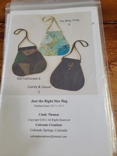 Just the Right Size Bag Pattern NIP