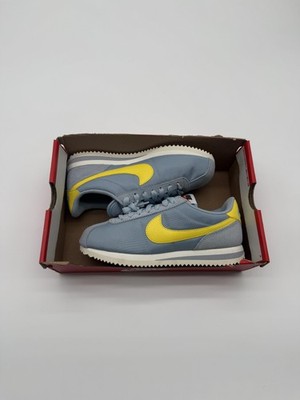New Nike Cortez Shoes Womens Size 6 Blue Yellow Running Sneakers DZ2795 404