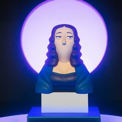 BAIT x La Louvre x Mambo Mona Lisa 18'' Statue Yellow Face Switch Collectibles