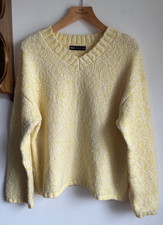 M&S Collection Women’s Chunky Knit Jumper Yellow Mix Large Worn Once or Twice