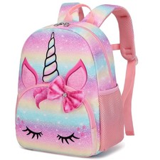 Unicorn Kids Toddler Backpack Girls Mini Preschool Bookbag Chest Strap