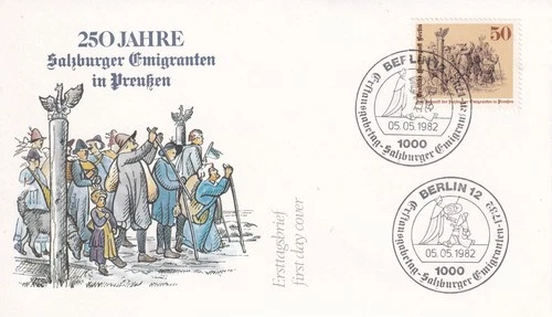 Berlin FDC 667 Scott 9N473 Salzburg Emigrants to Prussia