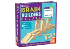 MindWare Keva Brain Builders Deluxe STEM Building Toy Includes 75 KEVA Planks