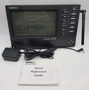 Davis Vantage Pro2 Weather Console Receiver Gray Model #6152 Power Supply READ!!