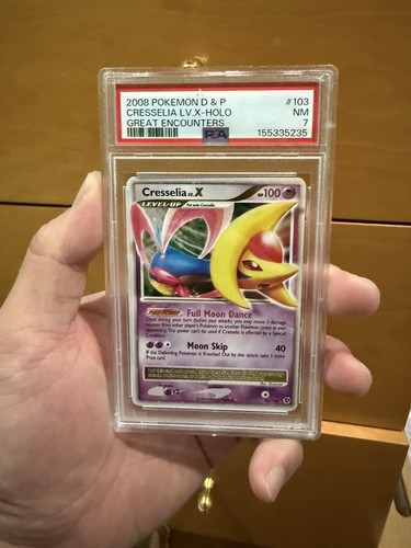 2008 Pokemon D & P Cresselia Lv X Holo Great Encounters #103 PSA 7