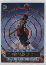 2019-20 Donruss Optic T-Minus 3 2 1 Red Wave Prizm Giannis Antetokounmpo #8 0u9w