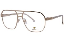 Carrera 1135 J5G Eyeglasses Frame Men's Gold Full Rim Pilot Style 60mm