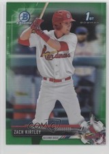 2017 Bowman Draft Chrome Green Refractor 27/99 Zach Kirtley #BDC-20 s3g