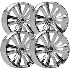 Set Of 4 Oe Wheels Ca91 22x9 6x5.5 28mm Chrome Wheels Rims 22 Inch Set Of 4 Oe Wheels Ca91 22x9 6x5.5 28mm Chrome Wheels Rims 22 Inch