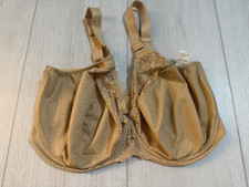 Elomi Carmen Collection Plunge Bra Sz 38L - Sand Beige 4010
