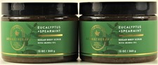 QTY 2 - Bath Body Works EUCALYPTUS SPEARMINT Sugar Body Scrub Jojoba 11.5oz