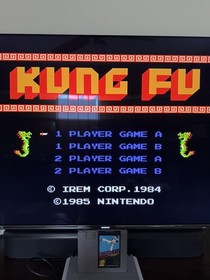 Kung Fu (Nintendo NES, 1985) Authentic w/ Manual Tested  