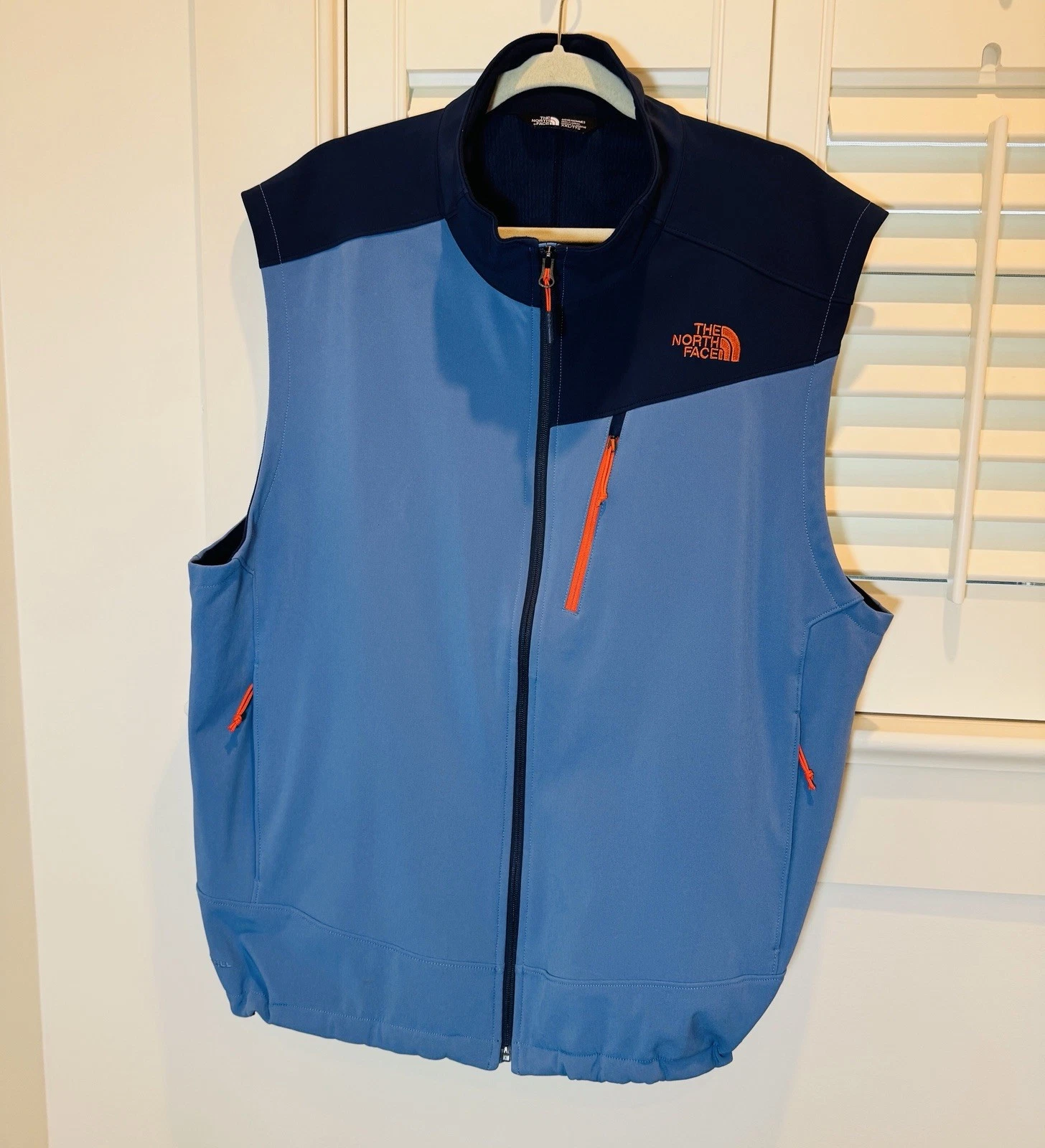 The North Face Windwall Vest Men’s 2XL Blue Apex Shellrock Softshell