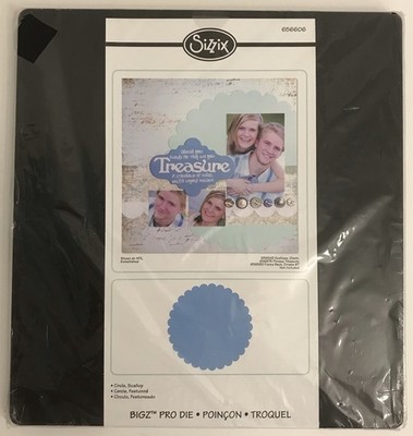 SIZZIX Bigz Pro Die SCALLOP  CIRCLE #656606 Retired