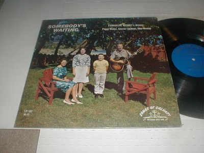 Evangelist Wesley L Moore WAITING Private LP SHRINK 1970's OR Family Folk Gospel