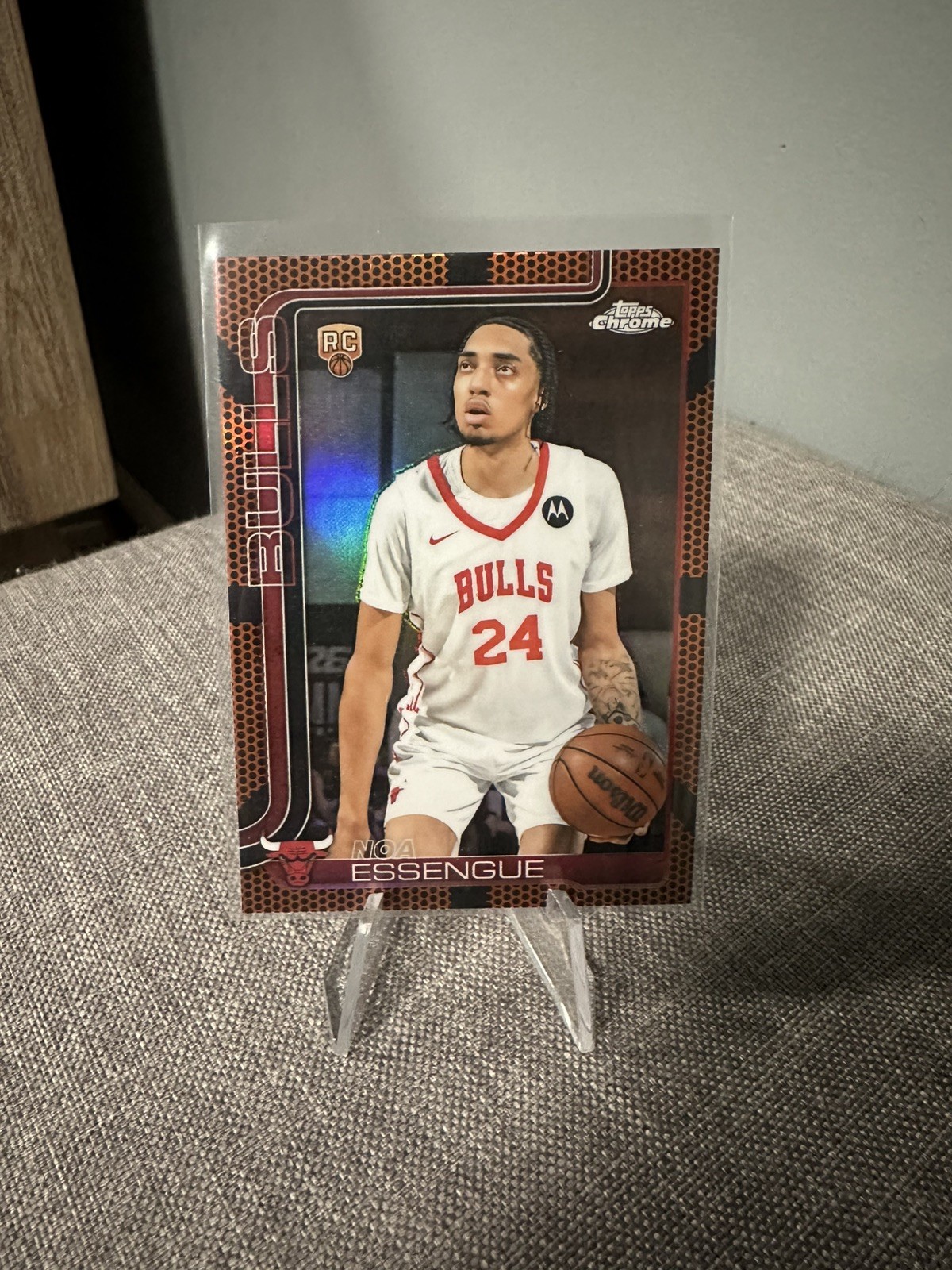 Noa Essengue Basketball Refractor Rookie Card 2025-26 Topps Chrome #262