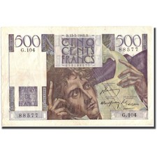 [#214967] France, 500 Francs, 500 F 1945-1953   Chateaubriand  , 1948, 1948-05-1