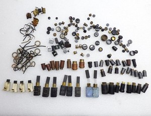 Large mixed lot vintage electric motor brush holder covers parts