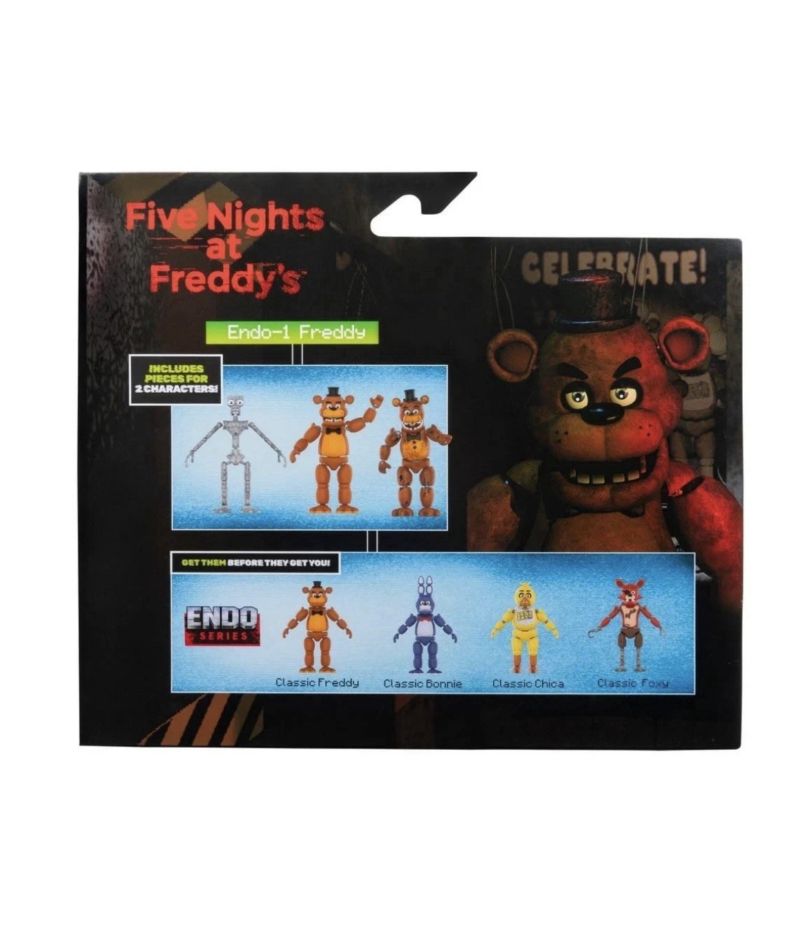 ⭐️ Five Nights at Freddys Endo Series Classic Freddy Withered FNAF Jazwares ✅