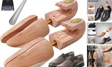 Cedar Shoe Trees for Men and Women, Wooden Shoe L Us Size 12.5-14.5 