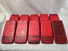 Lot of 10 Texas Instruments TI-10 Elementary Red Calculator Working Class Set