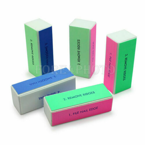 Herramientas tampón de pulido lima de molienda bloque de uñas manicura NUEVO 5 piezas bloque práctico - Imagen 3 de 4