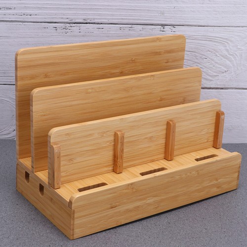 Charger Wooden Box Travel Phone Docking Station Cellphone Holder - 第 4/11 張圖片