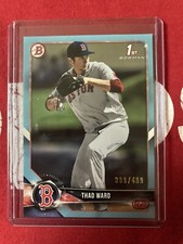 2018 Bowman Draft Sky Blue #389/499 Thad Ward mint Red Sox #BD-90