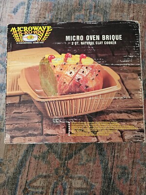 VINTAGE DEADSTOCK OPEN Nordic Ware Micro Oven Brique 3 QT Cooker Betty Crocker