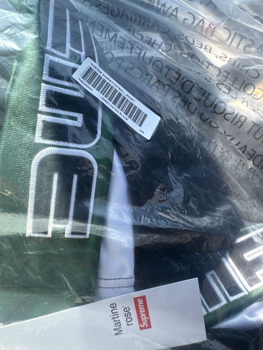 Supreme Martine Rose Football Jersey Black XXL 2XL DSWT NEW Supreme Martine Rose Football Jersey Black XXL 2XL DSWT NEW