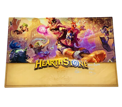 BlizzCon 2018 Hearthstone SIGNED POSTER Art PRINT  - Blizzard Fireside Gathering
